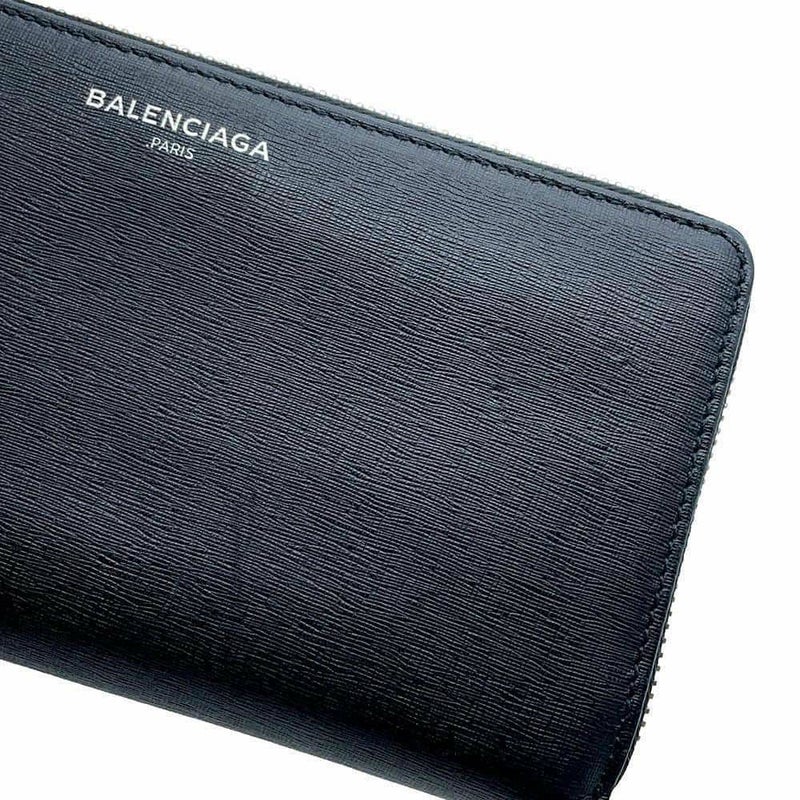 バレンシアガ 長財布 レザー 392124 BALENCIAGA ラウンドファスナー 黒