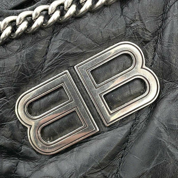 バレンシアガ チェーンショルダーバッグ クラッシュ XS トートバッグ 781796 BALENCIAGA 黒 キルト