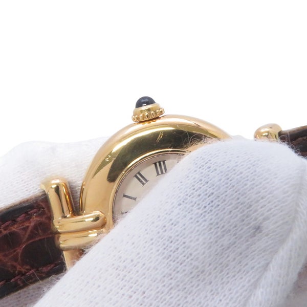 カルティエ マストコリゼ SM ヴェルメイユ W1000653 Cartier 腕時計 アイボリー文字盤