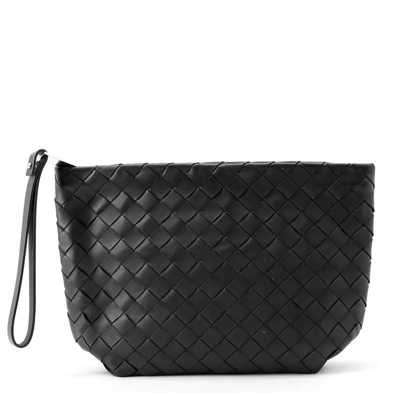 ボッテガヴェネタ クラッチバッグ イントレチャート レザー BOTTEGA VENETA 黒