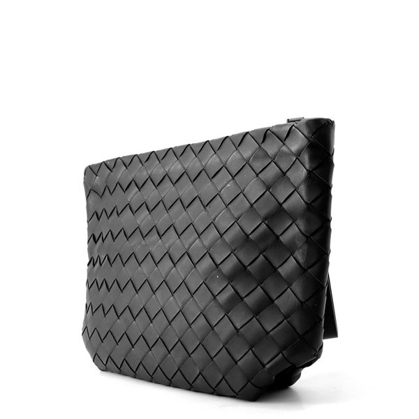 ボッテガヴェネタ クラッチバッグ イントレチャート レザー BOTTEGA VENETA 黒