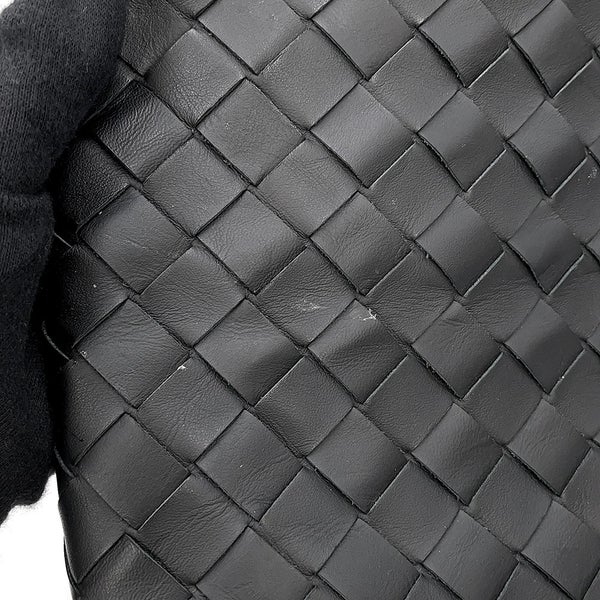 ボッテガヴェネタ クラッチバッグ イントレチャート レザー BOTTEGA VENETA 黒