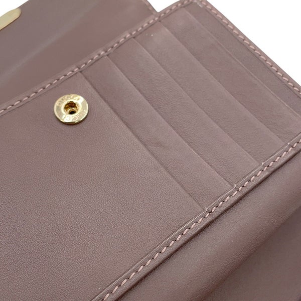 グッチ 三つ折り財布 バンブー マットクロコダイル 257017 GUCCI