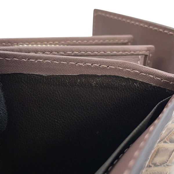 グッチ 三つ折り財布 バンブー マットクロコダイル 257017 GUCCI