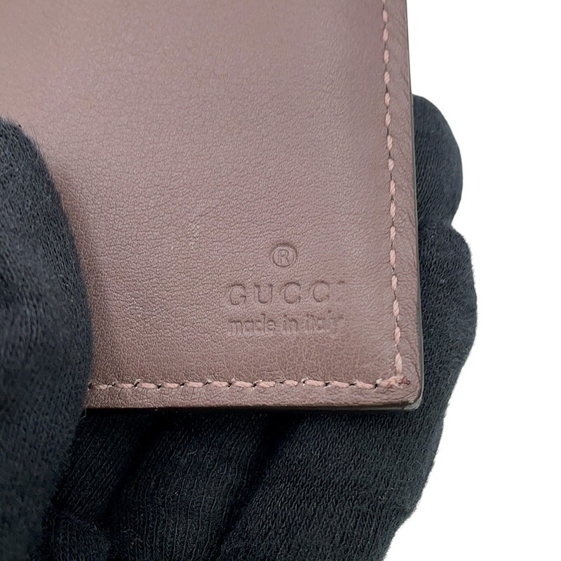 グッチ 三つ折り財布 バンブー マットクロコダイル 257017 GUCCI