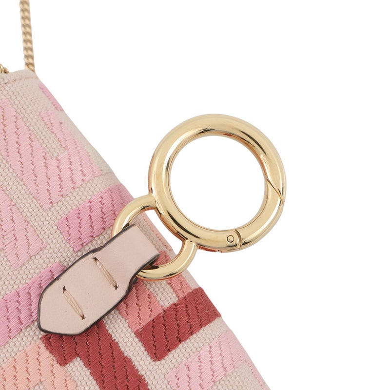 フェンディ バッグチャーム ナノ バゲット キャンバス 7AR844 FENDI