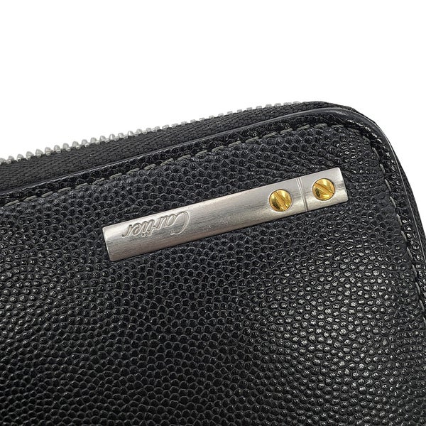 カルティエ 長財布 サントス ラウンドファスナー レザー L3000942 Cartier 黒