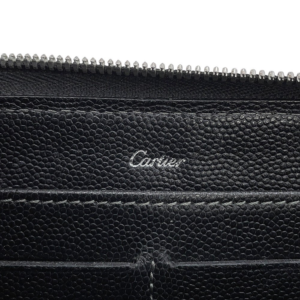 カルティエ 長財布 サントス ラウンドファスナー レザー L3000942