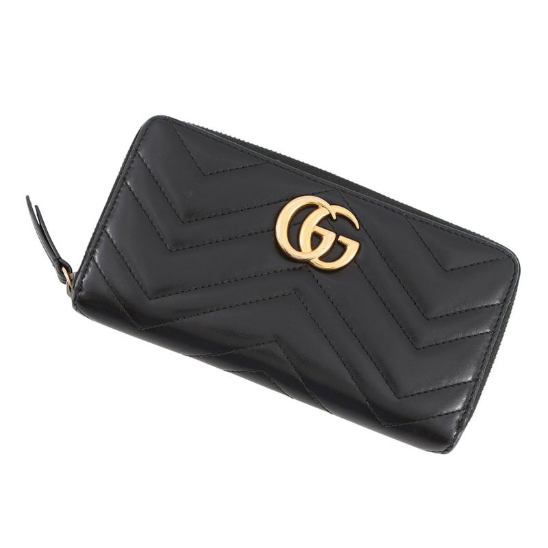 グッチ 長財布 GGマーモント ジップアラウンドウォレット 443123 GUCCI キルティング