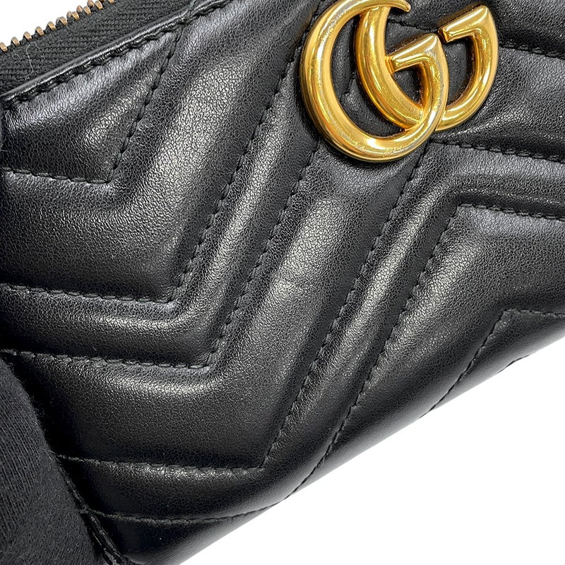 グッチ 長財布 GGマーモント ジップアラウンドウォレット 443123 GUCCI キルティング