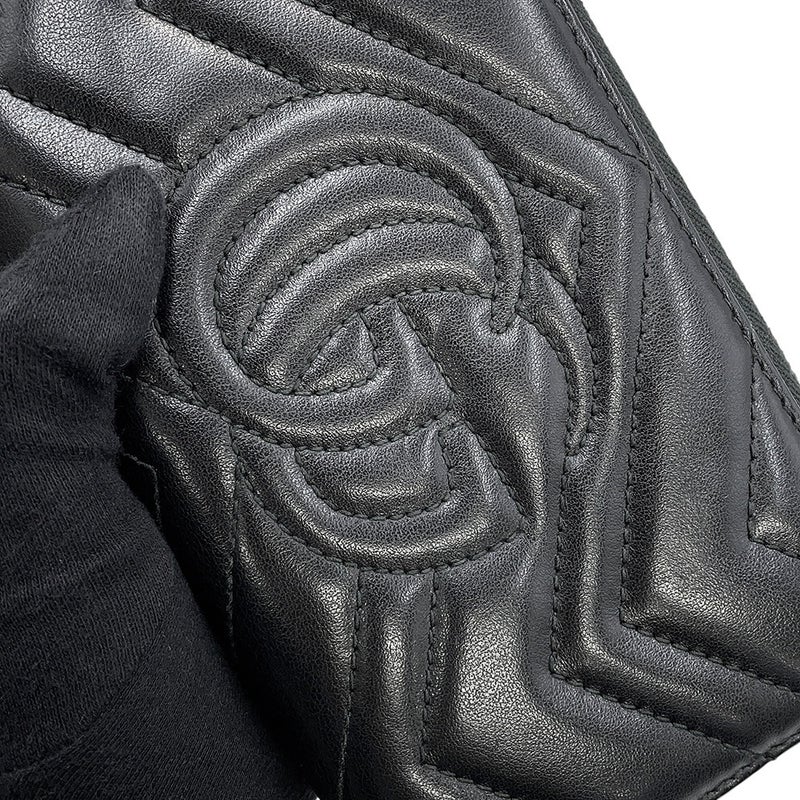 グッチ 長財布 GGマーモント ジップアラウンドウォレット 443123 GUCCI キルティング