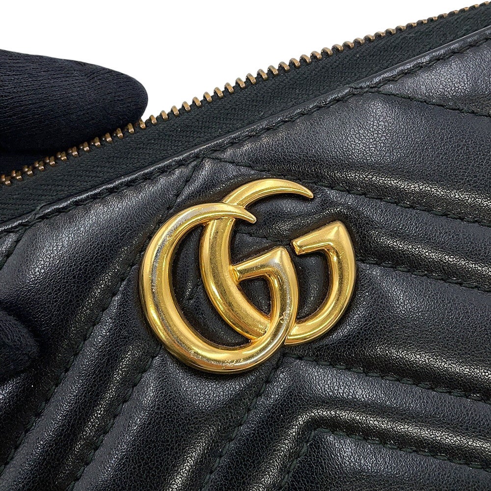 ✨新品未使用✨　GUCCI 長財布　GGマーモント　キルティング　フラップ グッチ 長財布 GGマーモント ジップアラウンドウォレット 443123 GUCCI