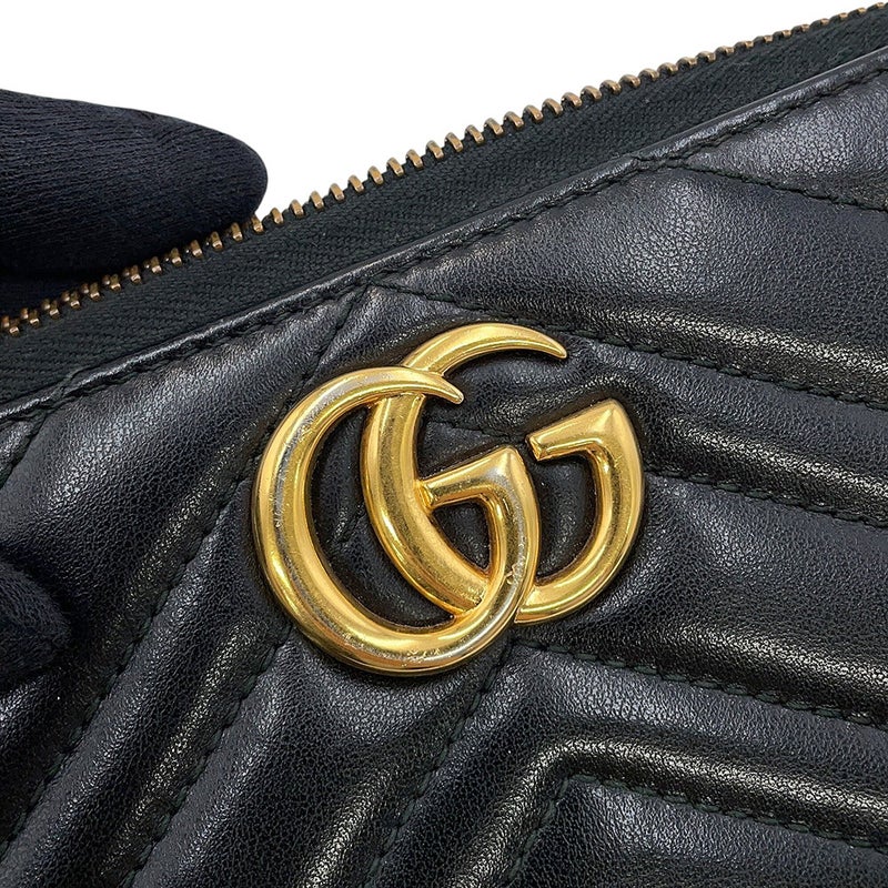 グッチ 長財布 GGマーモント ジップアラウンドウォレット 443123 GUCCI キルティング