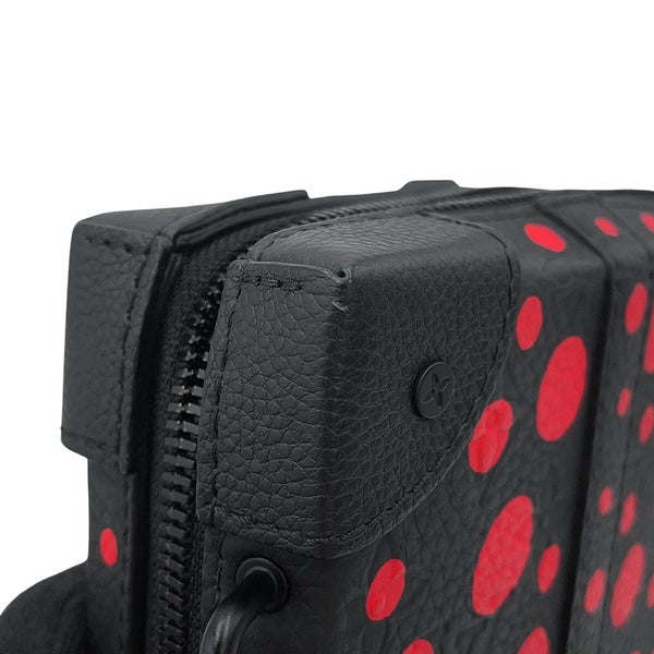 ルイヴィトン ショルダーバッグ モノグラム・トリヨン/インフィニティドット LV × YK ソフトトランク・ウォレット M81905 黒 草間彌生