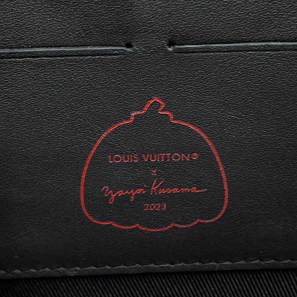 ルイヴィトン ショルダーバッグ モノグラム・トリヨン/インフィニティドット LV × YK ソフトトランク・ウォレット M81905 黒 草間彌生