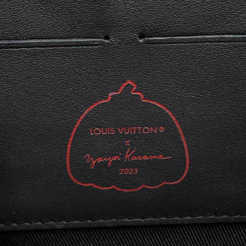 ルイヴィトン ショルダーバッグ モノグラム・トリヨン/インフィニティドット LV × YK ソフトトランク・ウォレット M81905 黒 草間彌生