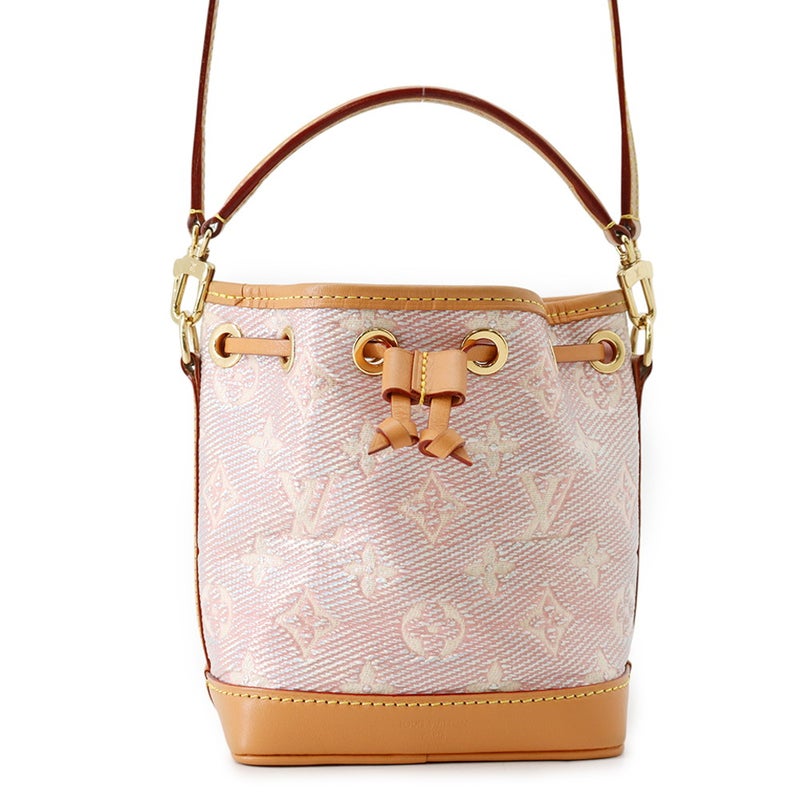 ルイヴィトン ハンドバッグ モノグラム・ラミネーテッド ジャカード ナノ・ノエ M82427 LOUIS VUITTON 2wayショルダーバッグ