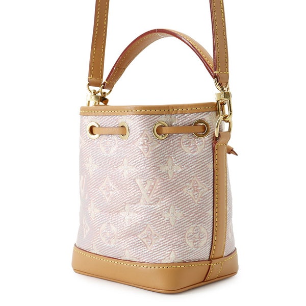 ルイヴィトン ハンドバッグ モノグラム・ラミネーテッド ジャカード ナノ・ノエ M82427 LOUIS VUITTON 2wayショルダーバッグ