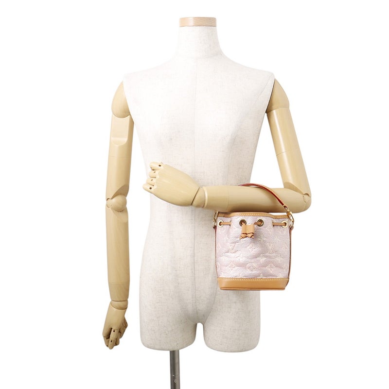 ルイヴィトン ハンドバッグ モノグラム・ラミネーテッド ジャカード ナノ・ノエ M82427 LOUIS VUITTON 2wayショルダーバッグ