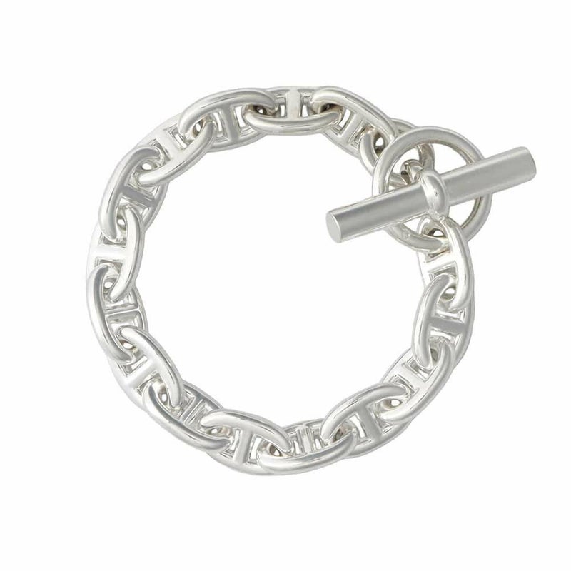 エルメス ブレスレット シェーヌダンクルMM 15コマ SV925シルバー HERMES ジュエリー