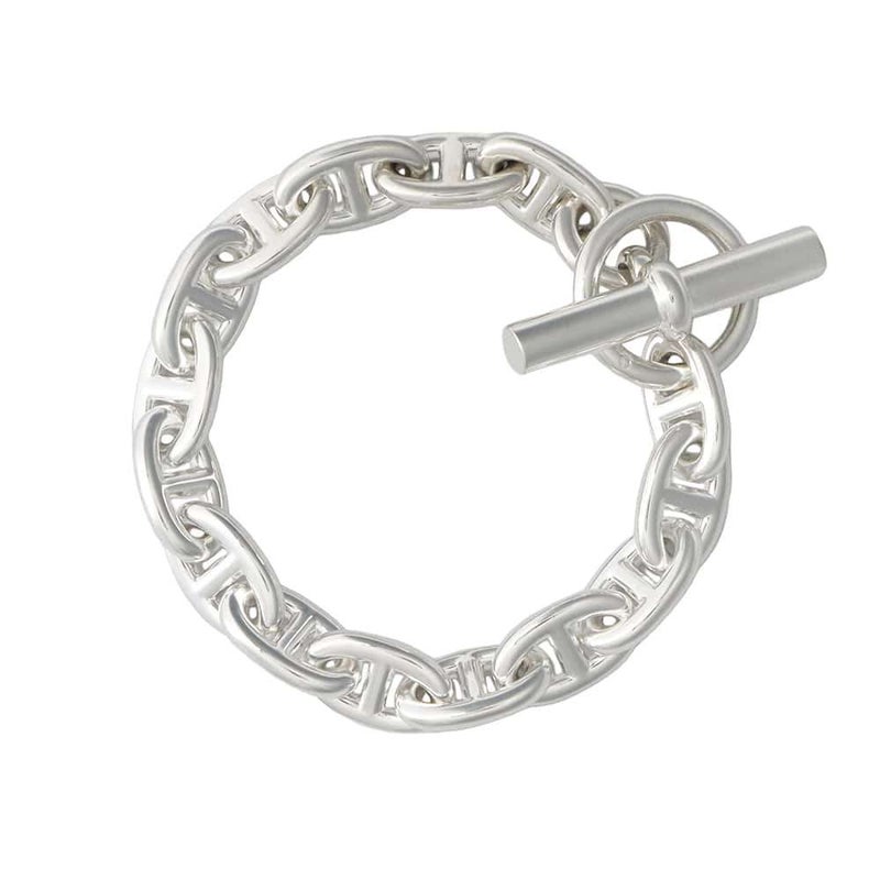 エルメス ブレスレット シェーヌダンクルMM 15コマ SV925シルバー HERMES ジュエリー