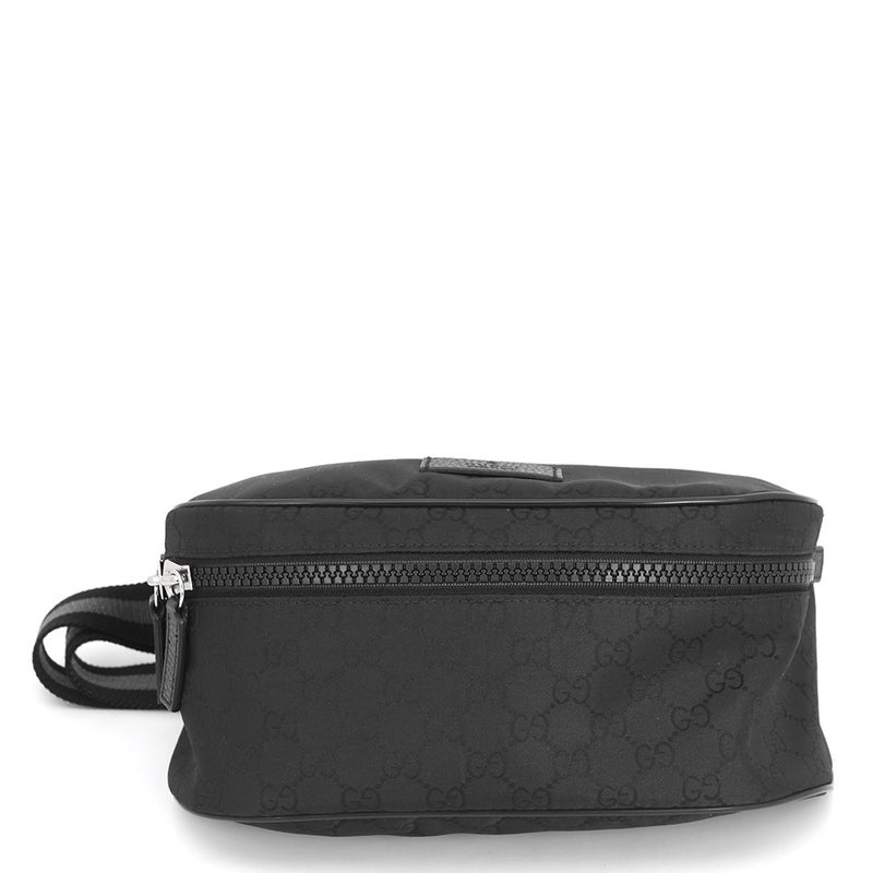 グッチ ボディバッグ GGナイロン 449182 GUCCI ショルダーバッグ アウトレット品 ウエストバッグ 黒