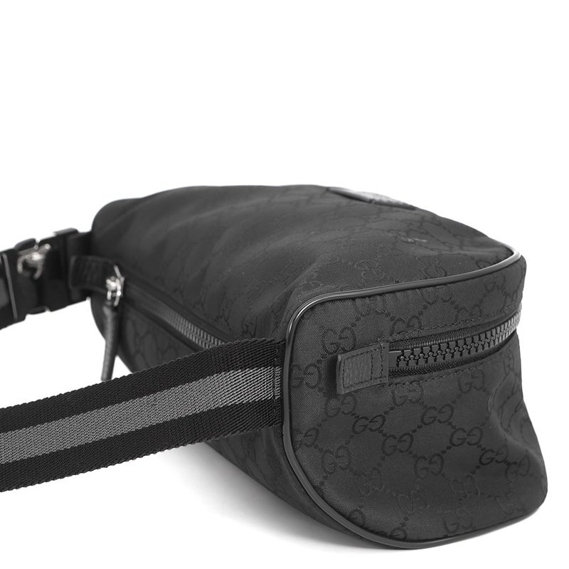 グッチ ボディバッグ GGナイロン 449182 GUCCI ショルダーバッグ アウトレット品 ウエストバッグ 黒