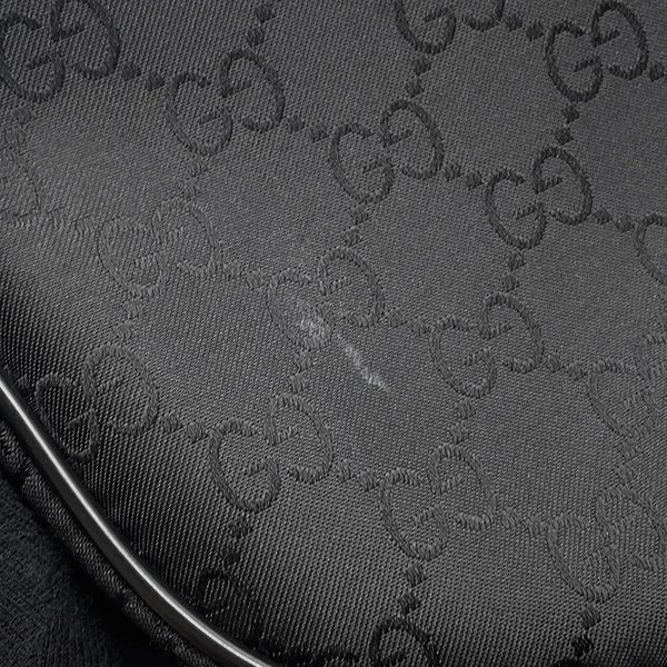 グッチ ボディバッグ GGナイロン 449182 GUCCI ショルダーバッグ アウトレット品 ウエストバッグ 黒