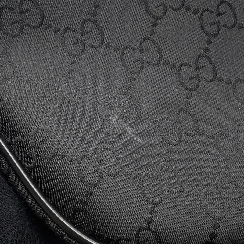 グッチ ボディバッグ GGナイロン 449182 GUCCI ショルダーバッグ アウトレット品 ウエストバッグ 黒