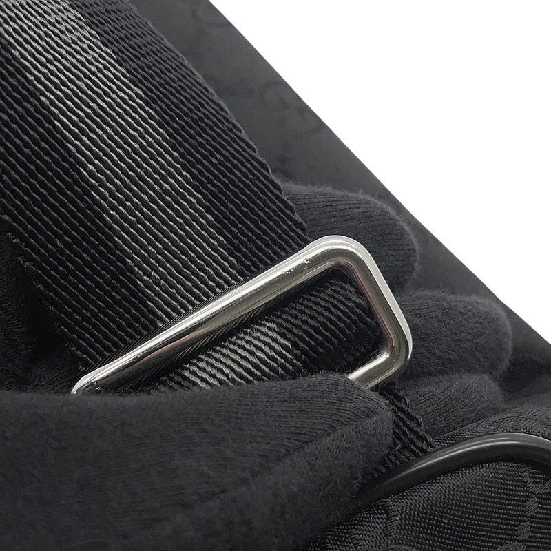 グッチ ボディバッグ GGナイロン 449182 GUCCI ショルダーバッグ アウトレット品 ウエストバッグ 黒