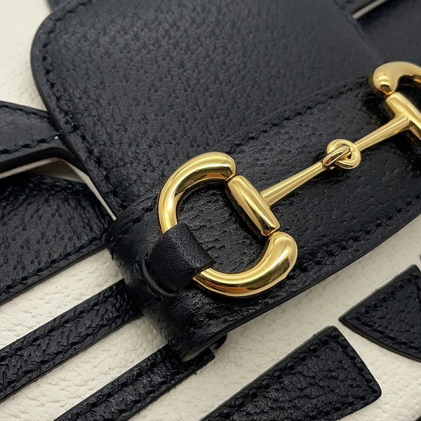 グッチ チェーンショルダーバッグ アディダスコラボ ホースビット1955 スモール 722009 GUCCI adidas 2way 白 黒
