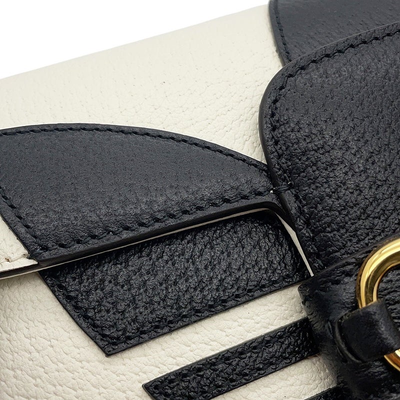 グッチ チェーンショルダーバッグ アディダスコラボ ホースビット1955 スモール 722009 GUCCI adidas 2way 白 黒