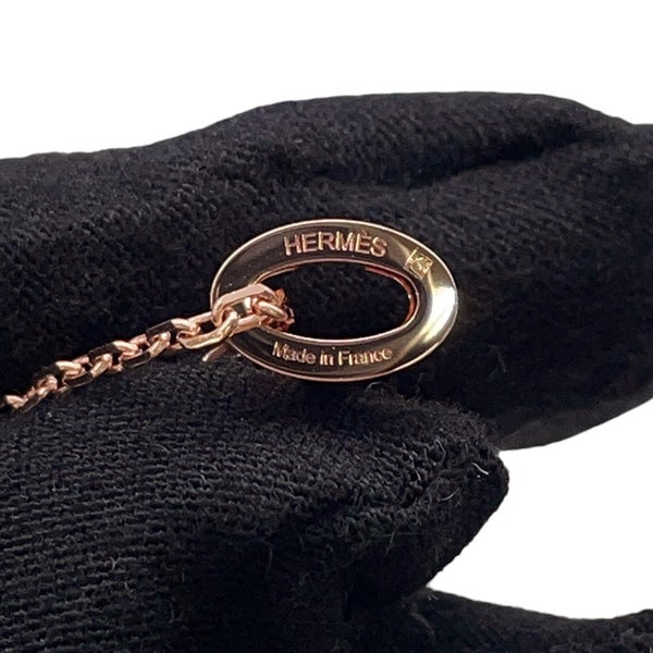 エルメス ネックレス ポップアッシュ ローズドラジェ/ピンクゴールド金具 HERMES アクセサリー