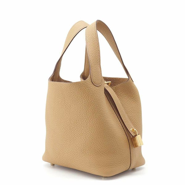 エルメス ハンドバッグ ピコタンロックPM ビスキュイ/ゴールド金具 トリヨンクレマンス B刻印