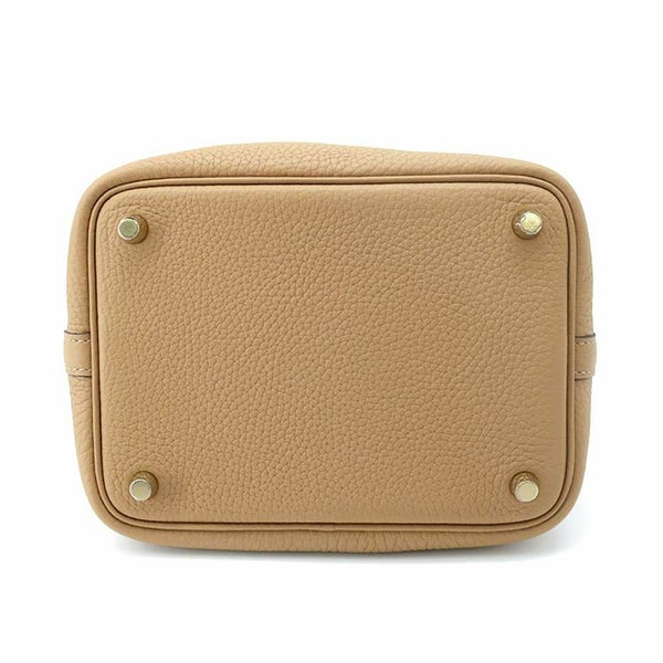 エルメス ハンドバッグ ピコタンロックPM ビスキュイ/ゴールド金具 トリヨンクレマンス B刻印