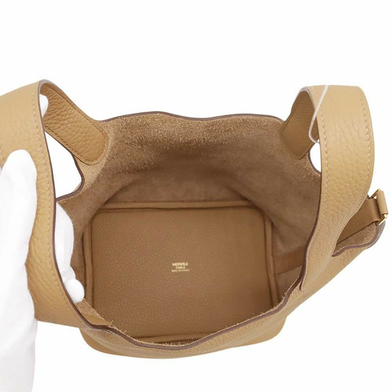 エルメス ハンドバッグ ピコタンロックPM ビスキュイ/ゴールド金具 トリヨンクレマンス B刻印