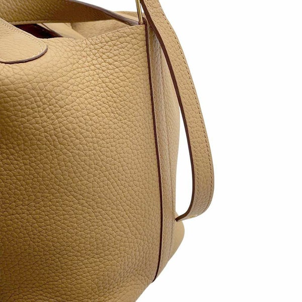 エルメス ハンドバッグ ピコタンロックPM ビスキュイ/ゴールド金具 トリヨンクレマンス B刻印