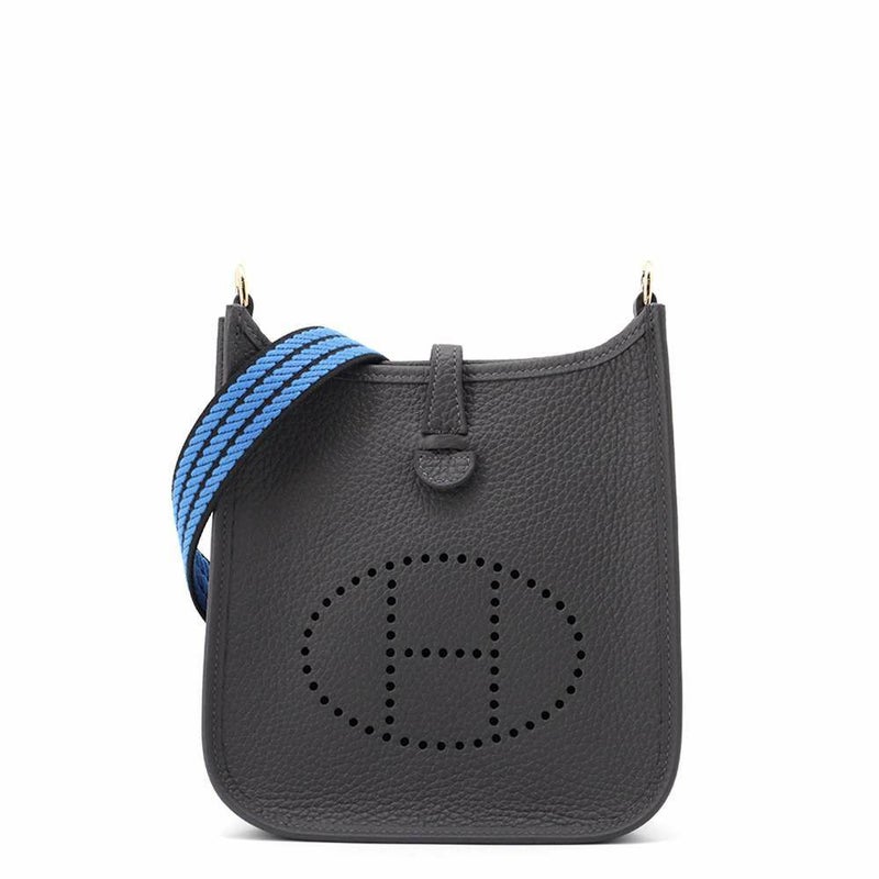 エルメス エブリンTPM アマゾンサングル コルダージュ アルドワーズ/ブルーイドラ/シャンパンゴールド金具 トリヨンクレマンス W刻印