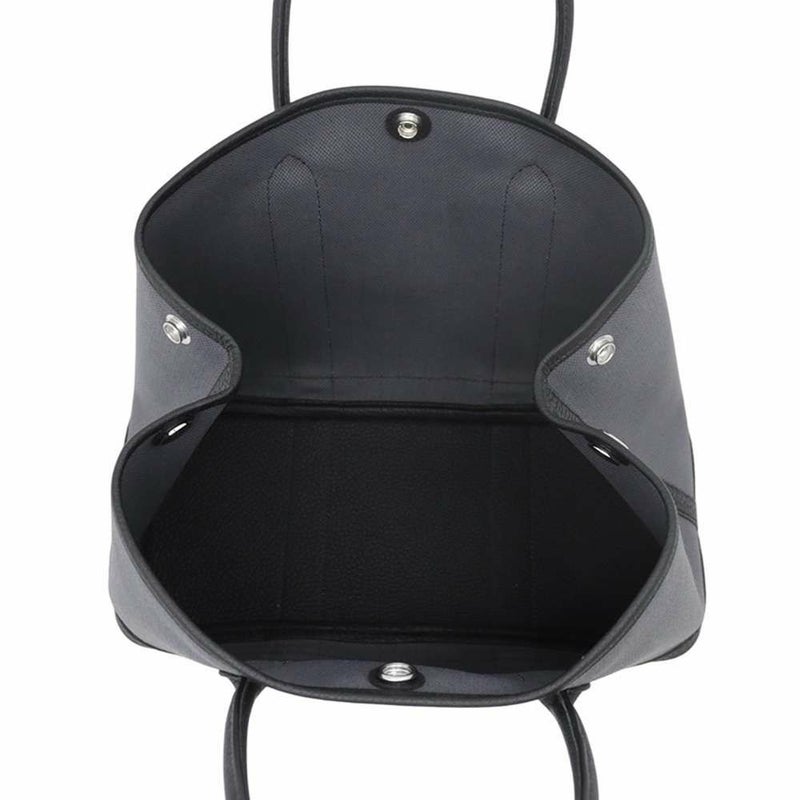 エルメス トートバッグ ガーデンパーティTPM アルドワーズ/ブラック/シルバー金具 トワルミリタリー/ネゴンダ W刻印 黒