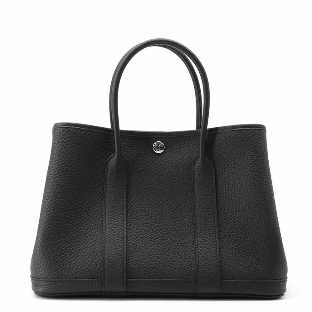 エルメス トートバッグ ガーデンパーティTPM ブラック/シルバー金具