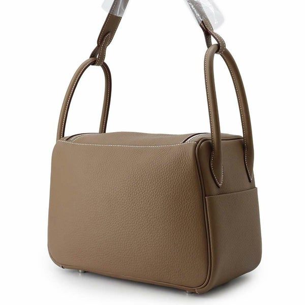 エルメス リンディ26 エトゥープ/シルバー金具 トリヨンクレマンス W刻印 HERMES 2wayショルダー