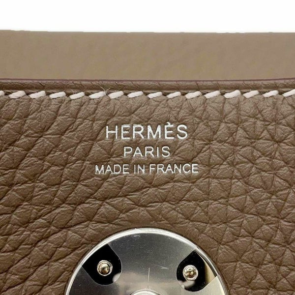 エルメス リンディ26 エトゥープ/シルバー金具 トリヨンクレマンス W刻印 HERMES 2wayショルダー