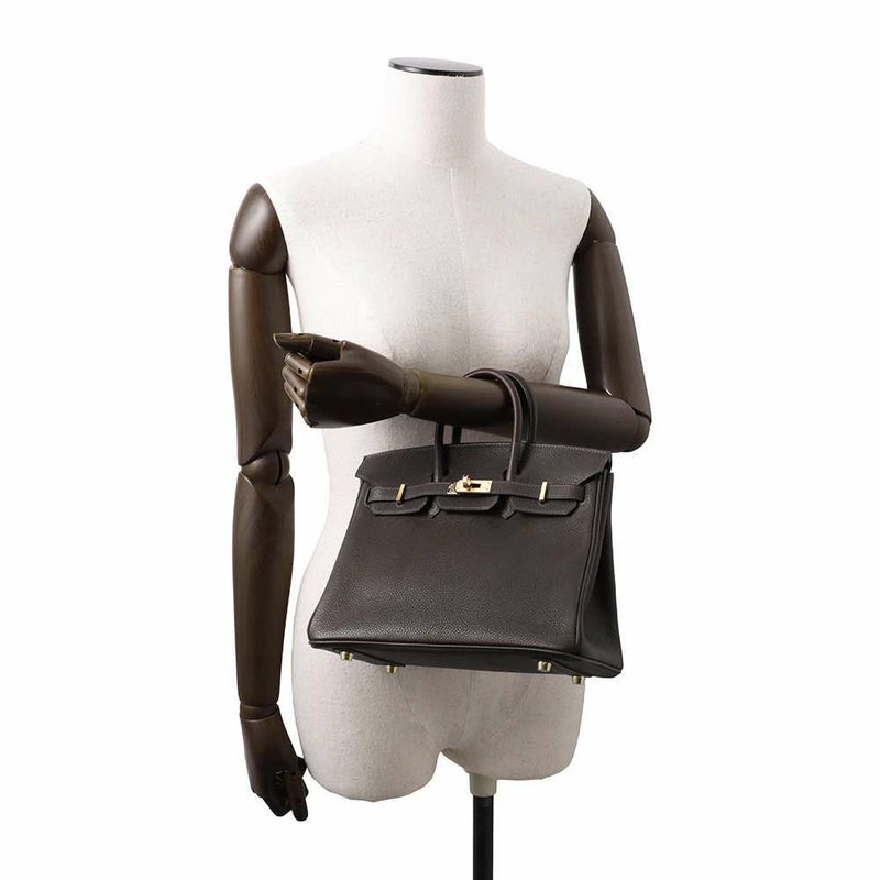 エルメス バーキン25 エベンヌ/ゴールド金具 バレニアフォーブル W刻印 HERMES Birkin ハンドバッグ