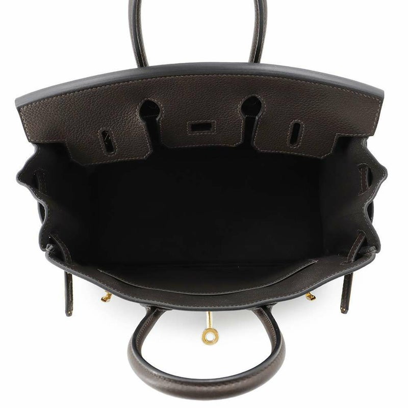 エルメス バーキン25 エベンヌ/ゴールド金具 バレニアフォーブル W刻印 HERMES Birkin ハンドバッグ