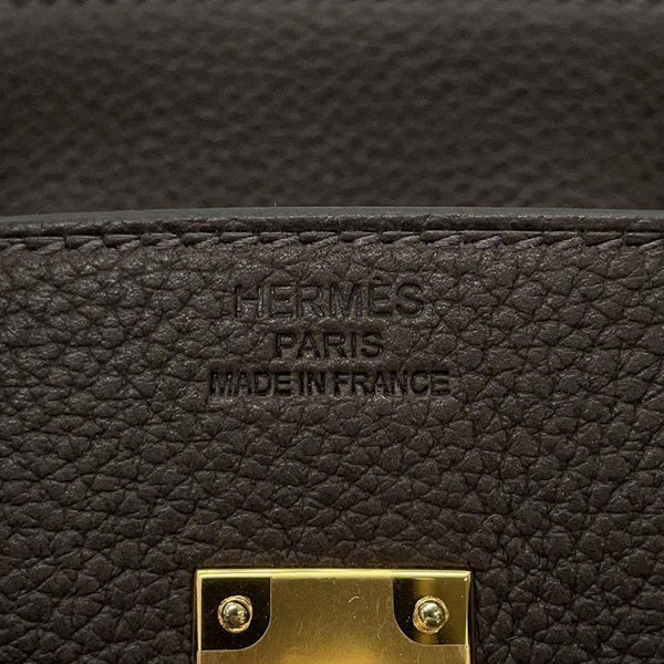 エルメス バーキン25 エベンヌ/ゴールド金具 バレニアフォーブル W刻印 HERMES Birkin ハンドバッグ
