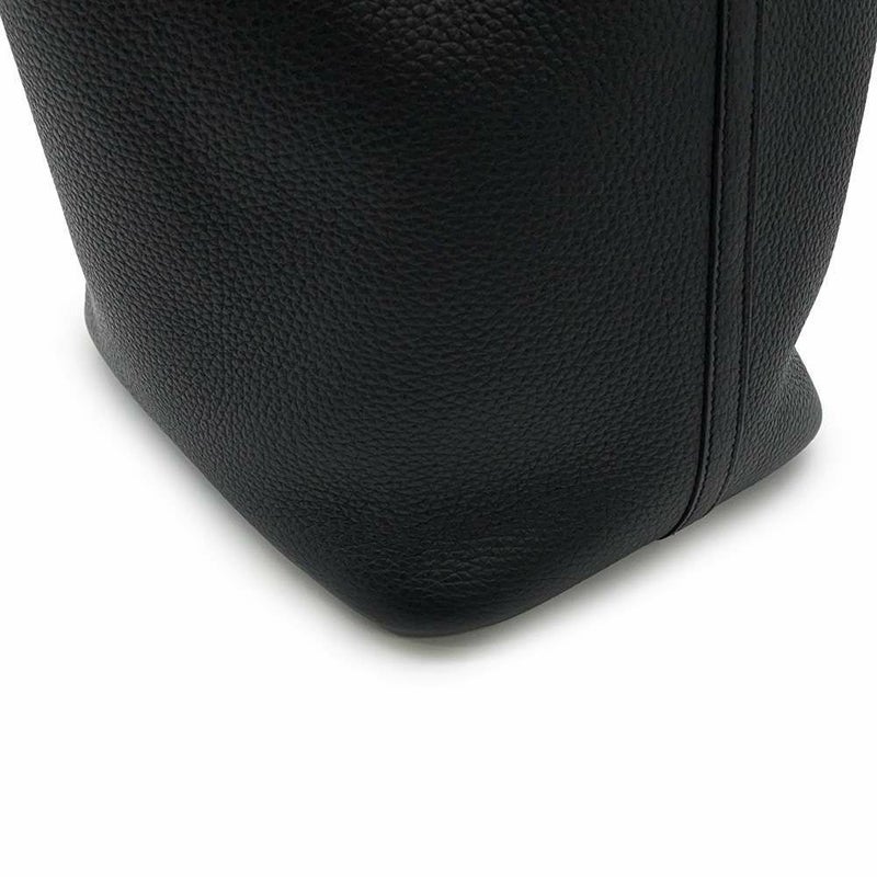 エルメス ハンドバッグ ピコタンロックMM ブラック/シルバー金具 トリヨンクレマンス B刻印 黒