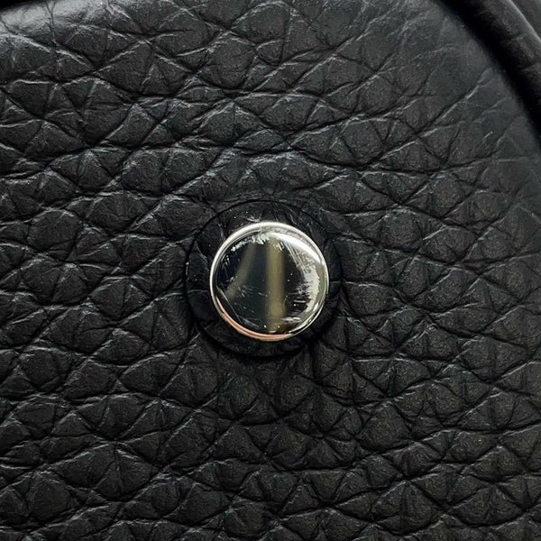 エルメス ハンドバッグ ピコタンロックMM ブラック/シルバー金具 トリヨンクレマンス B刻印 黒