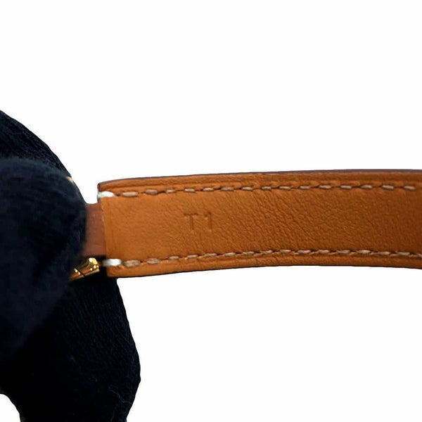 エルメス ブレスレット コリエドシアン リヴァル ドゥブルトゥール ゴールド/ピンクゴールド金具 スイフト サイズT1 U刻印