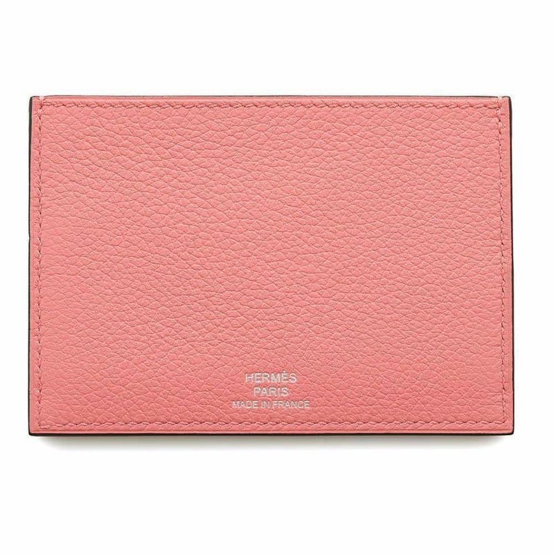 エルメス カードケース プティ・シュヴォー オリゾンタル ローズエテ/ルージュアッシュ/ブリック/ジョーヌアンブル C刻印
