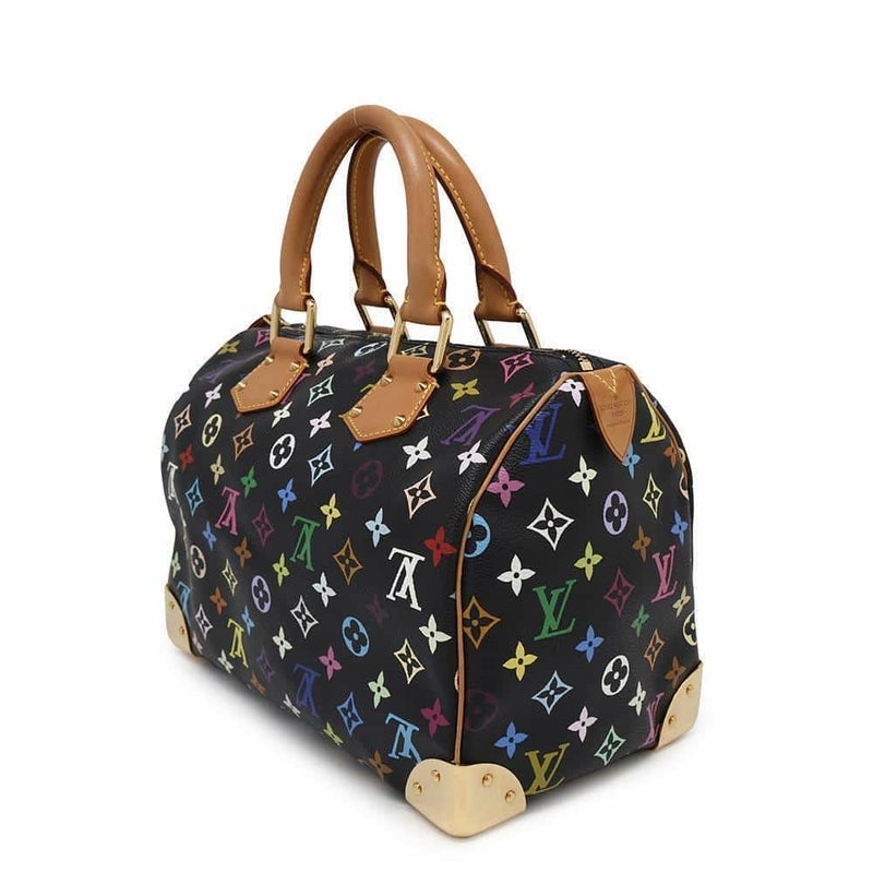 ルイヴィトン ハンドバッグ モノグラム・マルチカラー スピーディ30 M92642 LOUIS VUITTON ブラック 黒